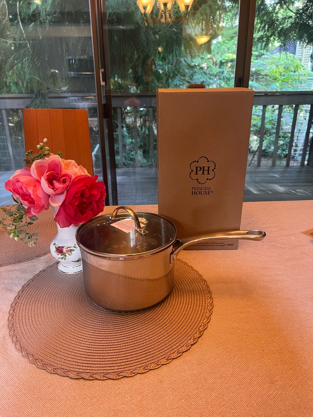 Princess House Stainless Steel 3 qrts Saucepan with Lid